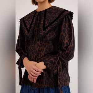 BRAND NEW DAMSON MADDER CANDICE LEOPARD TOP